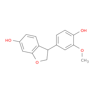 6-Benzofuranol, 2,3-dihydro-3-(4-hydroxy-3-methoxyphenyl)-