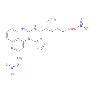N-(2-ETHYLHEXYL)-N'-(2-METHYL-4-QUINOLINYL)-N'-THIAZOL-2-YLGUANIDINE DINITRATE