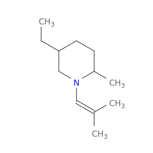 Piperidine, 5-ethyl-2-methyl-1-(2-methyl-1-propenyl)-