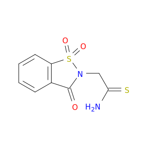 2-(1,1,3-Trioxo-2,3-dihydro-1,2-benzothiazol-2-yl)ethanethioamide