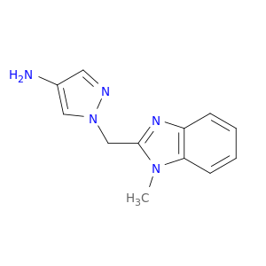 1-[(1-methyl-1H-1,3-benzodiazol-2-yl)methyl]-1H-pyrazol-4-amine