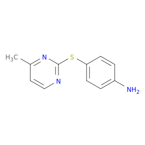 Benzenamine, 4-[(4-methyl-2-pyrimidinyl)thio]-