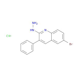6-Bromo-2-hydrazino-3-phenylquinoline hydrochloride