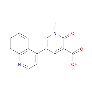 3-Pyridinecarboxylic acid, 1,2-dihydro-2-oxo-5-(4-quinolinyl)-