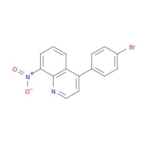 Quinoline, 4-(4-bromophenyl)-8-nitro-