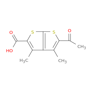 Thieno[2,3-b]thiophene-2-carboxylic acid, 5-acetyl-3,4-dimethyl-