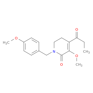 2(1H)-PYRIDINONE, 5,6-DIHYDRO-3-METHOXY-1-[(4-METHOXYPHENYL)METHYL]-4-(1-OXOPROPYL)-