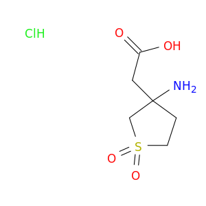 2-(3-Amino-1,1-dioxo-1lambda6-thiolan-3-yl)acetic Acid Hydrochloride