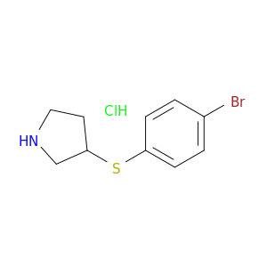 3-[(4-bromophenyl)sulfanyl]pyrrolidine hydrochloride