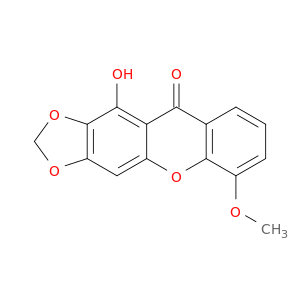 10H-1,3-Dioxolo[4,5-b]xanthen-10-one, 11-hydroxy-6-methoxy-