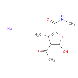 2-Furancarboblamide,4-乙酰-5-羟基-N,3-二甲基-,钠盐(1：1)