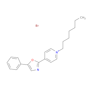 Pyridinium, 1-heptyl-4-(5-phenyl-2-oxazolyl)-, bromide