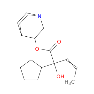Cyclopentaneaceticacid, a-hydroxy-a-1-propen-1-yl-,1-azabicyclo[2.2.2]oct-3-yl ester