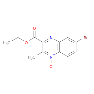 2-Quinoxalinecarboxylic acid, 7-bromo-3-methyl-, ethyl ester, 4-oxide