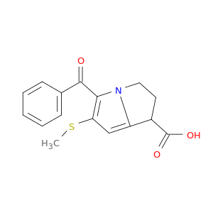 1H-Pyrrolizine-1-carboxylic acid, 5-benzoyl-2,3-dihydro-6-(methylthio)-