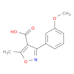 3-(3-Methoxyphenyl)-5-methylisoxazole-4-carboxylic acid