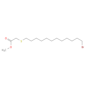 Acetic acid, [(12-bromododecyl)thio]-, methyl ester
