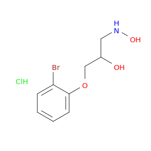 2-Propanol, 1-(2-bromophenoxy)-3-(hydroxyamino)-, hydrochloride