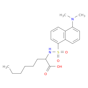 Octanoic acid, 2-[[[5-(dimethylamino)-1-naphthalenyl]sulfonyl]amino]-