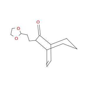 Bicyclo[3.2.2]non-8-en-6-one, 7-[2-(1,3-dioxolan-2-yl)ethyl]-