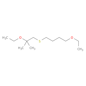 Butane, 1-ethoxy-4-[(2-ethoxy-2-methylpropyl)thio]-