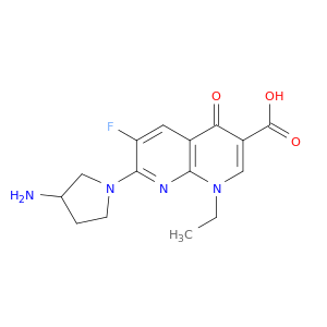 1,8-Naphthyridine-3-carboxylicacid, 7-(3-amino-1-pyrrolidinyl)-1-ethyl-6-fluoro-1,4-dihydro-4-oxo-