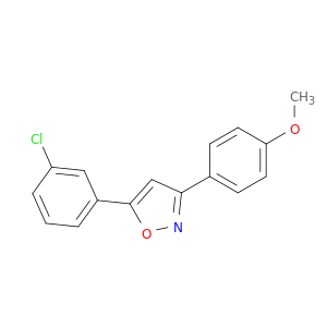 Isoxazole, 5-(3-chlorophenyl)-3-(4-methoxyphenyl)-