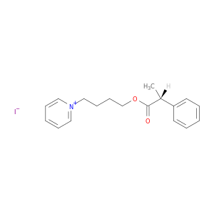 Pyridinium, 1-[4-[(2R)-1-oxo-2-phenylpropoxy]butyl]-, iodide