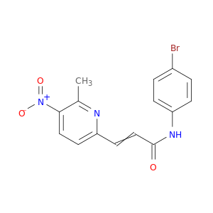 2-Propenamide, N-(4-bromophenyl)-3-(6-methyl-5-nitro-2-pyridinyl)-