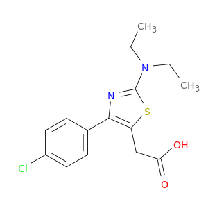 5-Thiazoleacetic acid,4-(4-chlorophenyl)-2-(diethylamino)-