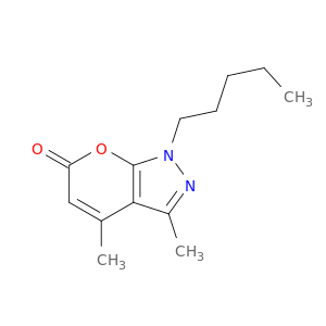 Pyrano[2,3-c]pyrazol-6(1H)-one, 3,4-dimethyl-1-pentyl-
