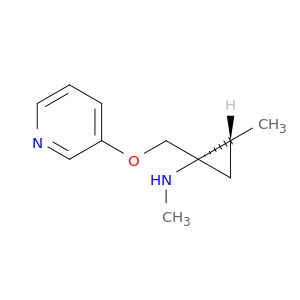 Cyclopropanamine, N,2-dimethyl-1-[(3-pyridinyloxy)methyl]-, (1S,2R)-