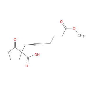 Cyclopentanecarboxylic acid, 1-(7-methoxy-7-oxo-2-heptynyl)-2-oxo-