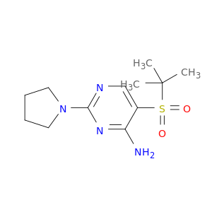 5-[(1,1-二甲基乙基)磺酰基]-2-(1-吡咯烷基)-4-嘧啶胺