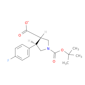 (3S,4R)-1-(tert-Butoxycarbonyl)-4-(4-fluorophenyl)pyrrolidine-3-carboxylic acid