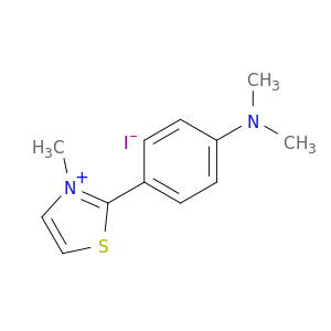 2-[4-(dimethylamino)phenyl]-3-methyl-1,3-thiazol-3-ium iodide