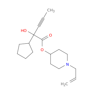 Cyclopentaneaceticacid, a-hydroxy-a-1-propyn-1-yl-,1-(2-propen-1-yl)-4-piperidinyl ester