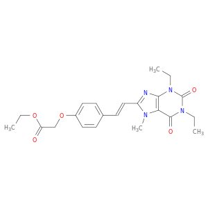 Acetic acid,[4-[2-(1,3-diethyl-2,3,6,7-tetrahydro-7-methyl-2,6-dioxo-1H-purin-8-yl)ethenyl]phenoxy]-,ethyl ester, (E)- (9CI)