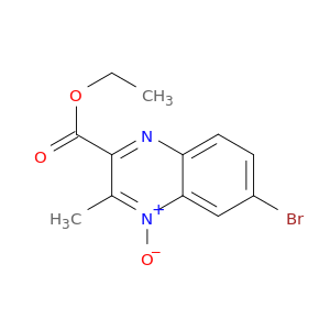 2-Quinoxalinecarboxylic acid, 6-bromo-3-methyl-, ethyl ester, 4-oxide