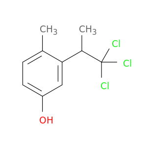 4-methyl-3-(1,1,1-trichloropropan-2-yl)phenol