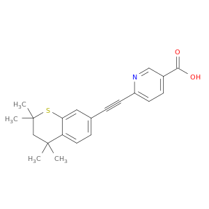 3-Pyridinecarboxylicacid, 6-[2-(3,4-dihydro-2,2,4,4-tetramethyl-2H-1-benzothiopyran-7-yl)ethynyl]-