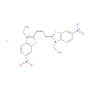 Benzothiazolium,3-ethyl-2-[3-(3-ethyl-6-nitro-2(3H)-benzothiazolylidene)-1-propen-1-yl]-6-nitro-,chloride (1:1)