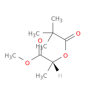 Propanoic acid, 2-(2,2-dimethyl-1-oxopropoxy)-, methyl ester, (2R)-