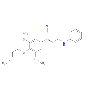 3,5-二甲氧基-4-(2-甲氧基乙氧基)-α-[2-(苯基氨基)乙基]苯二丙烯腈