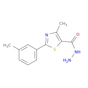5-Thiazolecarboxylic acid, 4-methyl-2-(3-methylphenyl)-, hydrazide