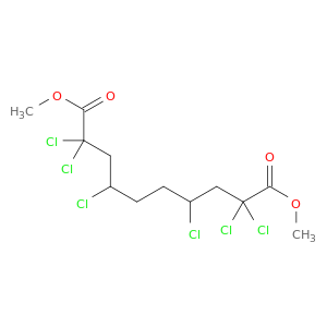 Decanedioic acid, 2,2,4,7,9,9-hexachloro-, dimethyl ester