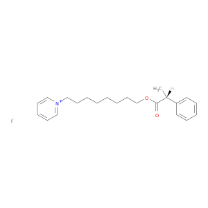Pyridinium, 1-[8-[(2R)-1-oxo-2-phenylpropoxy]octyl]-, iodide