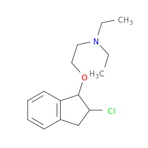 Ethanamine, 2-[(2-chloro-2,3-dihydro-1H-inden-1-yl)oxy]-N,N-diethyl-