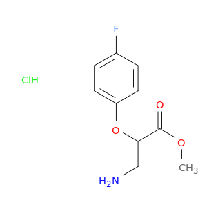 methyl 3-amino-2-(4-fluorophenoxy)propanoate hydrochloride