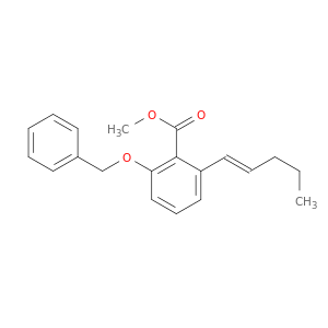 Benzoic acid, 2-(1E)-1-pentenyl-6-(phenylmethoxy)-, methyl ester